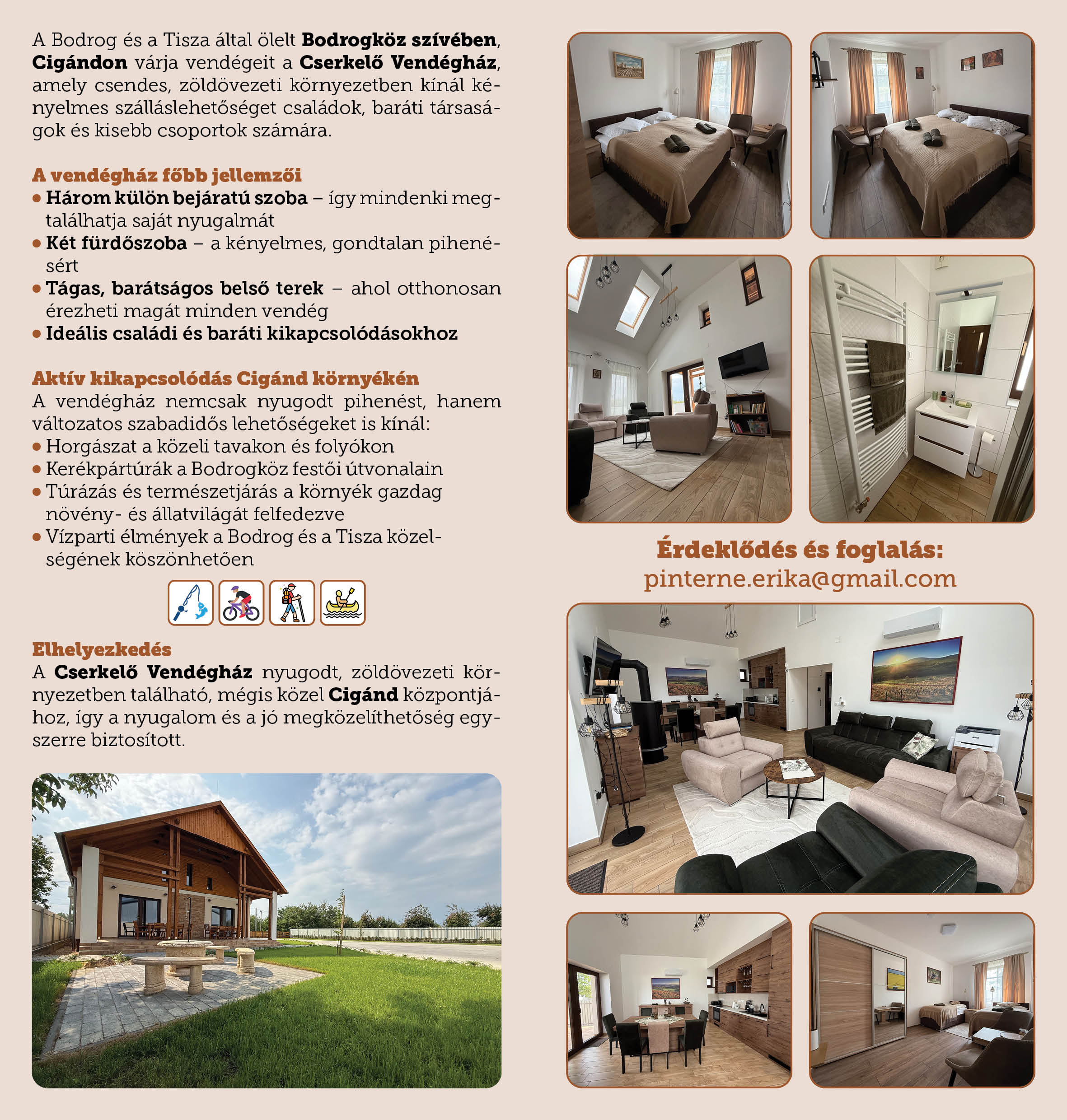 cserkelő vendégház cigánd